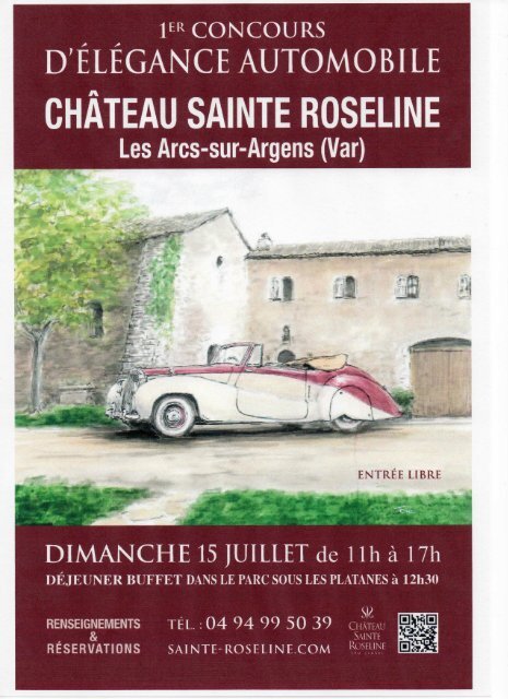 CHÂTEAU SAINTE ROSELINE - Bernadette Vizioz Communication