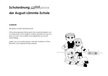 Schulordnung - August-Lämmle-Schule Leonberg