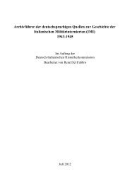 Archivführer der deutschsprachigen Quellen zur ... - Villa Vigoni