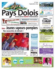 Cliquez-ici pour télécharger le journal au format PDF - Pays Dolois