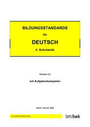 Bildungsstandards „Deutsch“ - Gemeinsam lernen