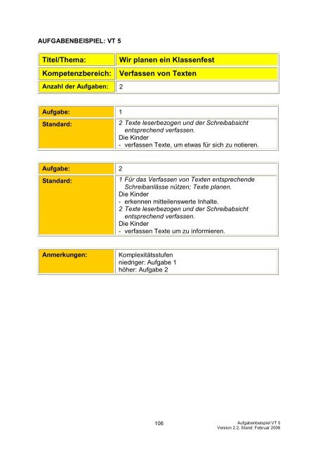 Bildungsstandards „Deutsch“ - Gemeinsam lernen