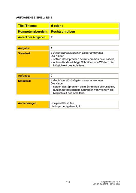 Bildungsstandards „Deutsch“ - Gemeinsam lernen