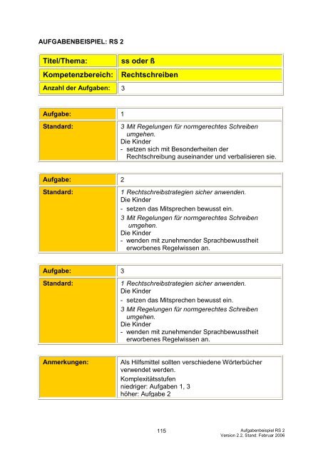 Bildungsstandards „Deutsch“ - Gemeinsam lernen