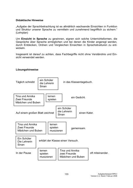 Bildungsstandards „Deutsch“ - Gemeinsam lernen