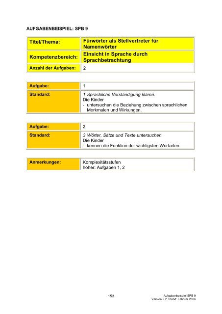 Bildungsstandards „Deutsch“ - Gemeinsam lernen