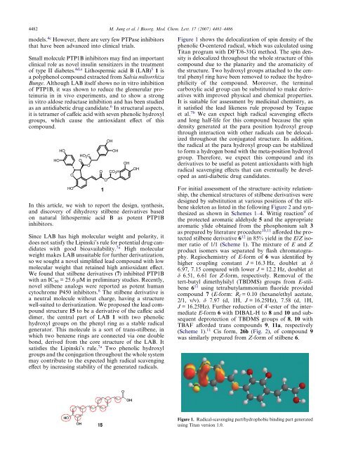 Design, synthesis, and discovery of stilbene derivatives based on ...