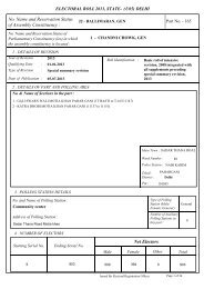 No. Name and Reservation Status of Assembly Constituency : Net ...