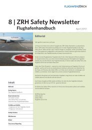 ZRH Safety Newsletter 8.indd - Zurich Airport