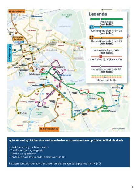 15 -23 oktober Omleidingen lijn 23 en 25, lijn 20 opgeheven