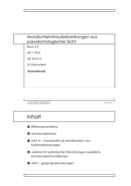 mundschleimhauterkrankungen bertl ws 2012 teil 1.pdf - fabulare