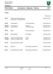 Normalien Schächte / Abläufe / Rohre 237 - Kanton St. Gallen