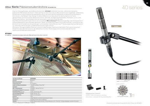 produktkatalog I schweiz I CHF - Audio-Technica