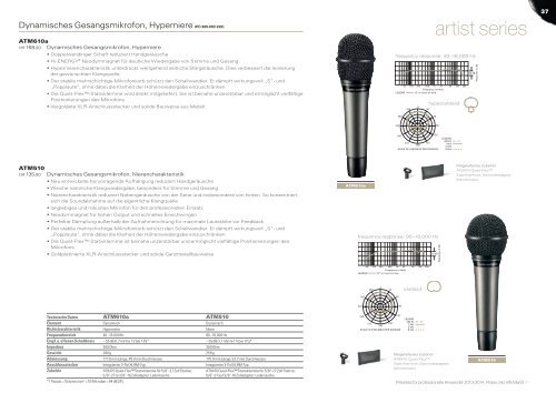 produktkatalog I schweiz I CHF - Audio-Technica