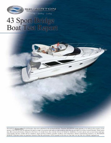 43SB Boat Report 2005 - Silverton