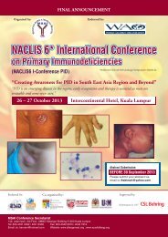 6th edition of the National Clinical Immunology Symposium ... - IPOPI