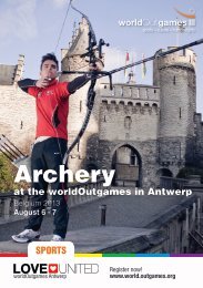 Archery - World Outgames Antwerp 2013
