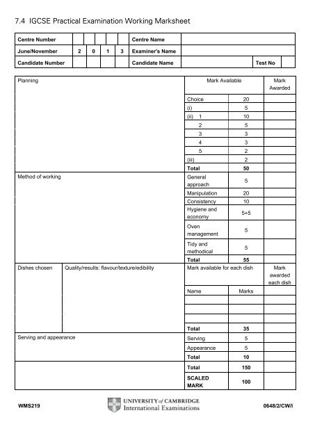 2013 Syllabus - Cambridge International Examinations