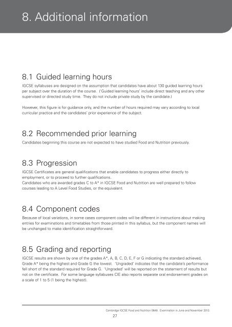 2013 Syllabus - Cambridge International Examinations