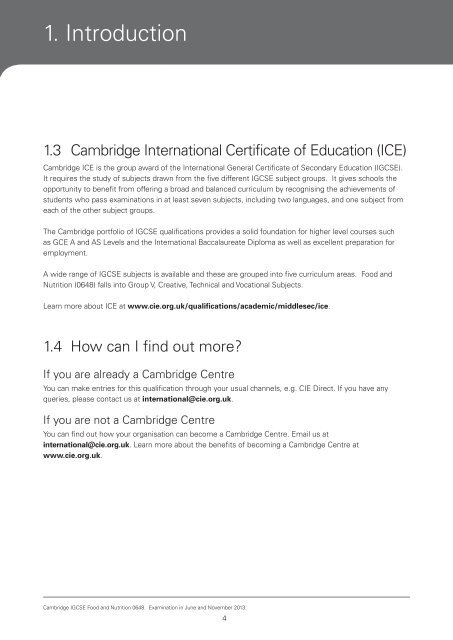 2013 Syllabus - Cambridge International Examinations