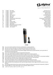 EN SF-5046 Hair Clipper Instruction for use DE SF-5046 ...