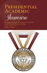 Presidential Academic Showcase - Bethune-Cookman University