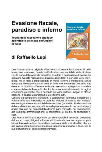 Evasione fiscale, paradiso e inferno - Shop - Wolters Kluwer Italia