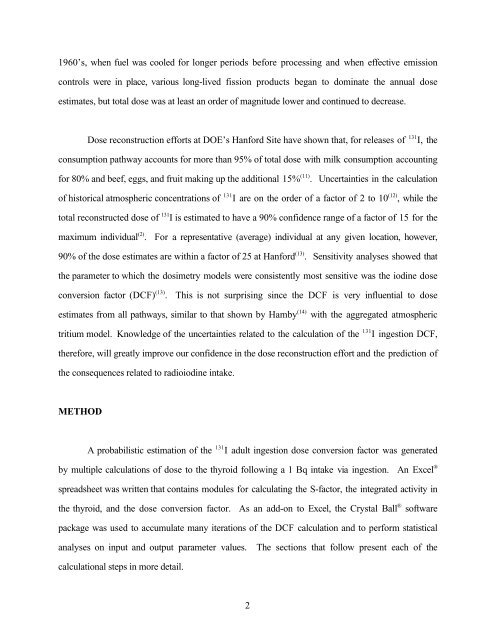 Uncertainty of the iodine-131 ingestion dose conversion factor