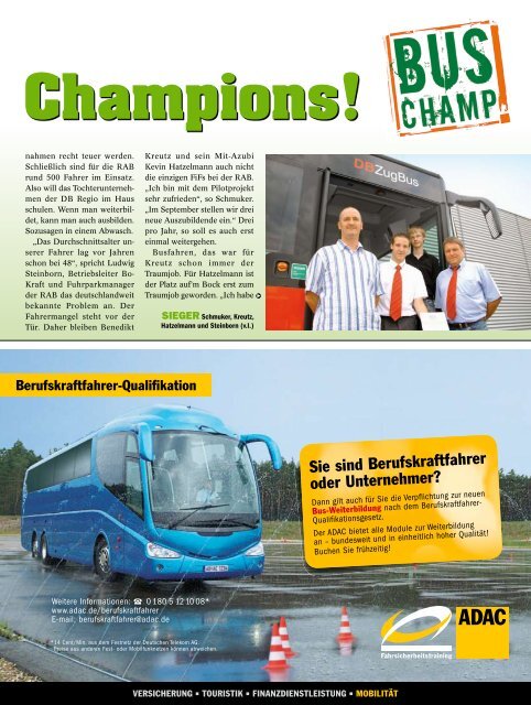 We are the Champio - Werd Busfahrer