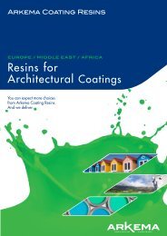 Resins for Architectural Coatings - Arkema Americas