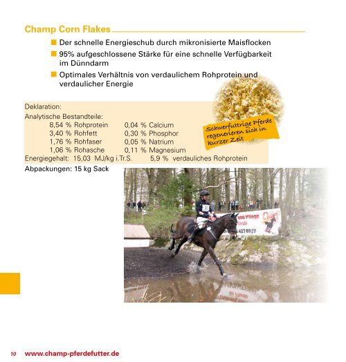 Champ Katalog - Champ Pferdefutter
