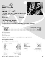 LA BELLE ET LA BÊTE - San Francisco Performances