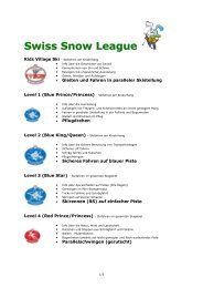 Level in Deutsch - Suvretta Snowsports School