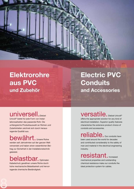 General Catalogue: 2. Conduits from PVC - Dietzel Univolt