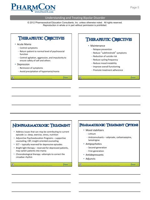 Understanding and Treating Bipolar Disorder - Free CE