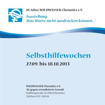 Nähere Infos hier - WILDWASSER Chemnitz