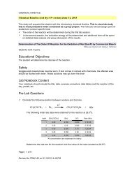 Order of reaction; the oxidation of red dye #3 by sodium hypochlorite