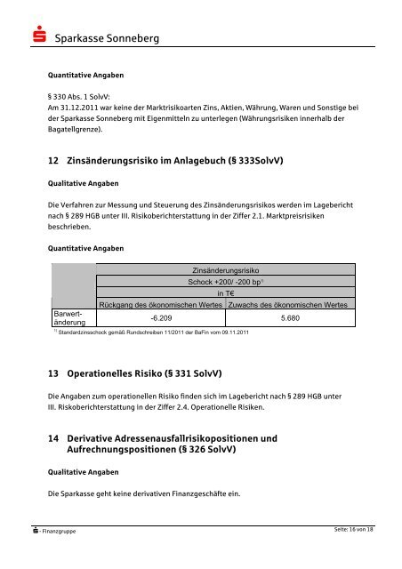 Anwendungsbereich (§ 323 SolvV) - Sparkasse Sonneberg