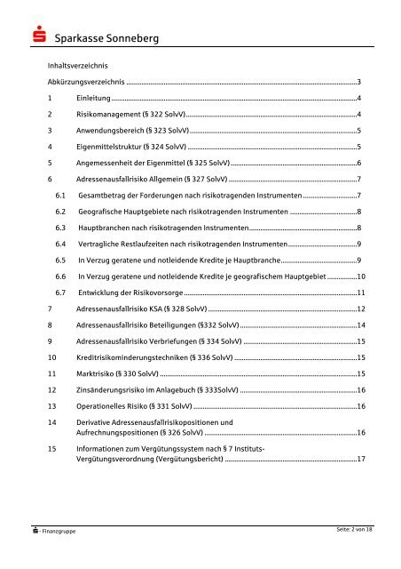 Anwendungsbereich (§ 323 SolvV) - Sparkasse Sonneberg