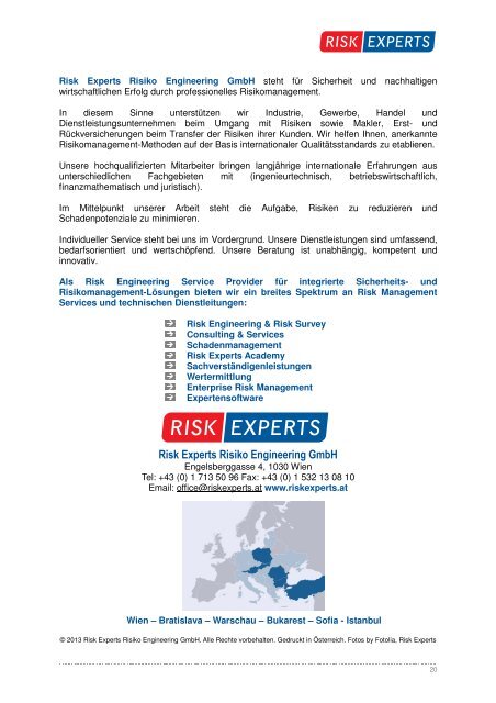 Download "Programm: Risk Experts Academy" - Risk Experts Risiko ...