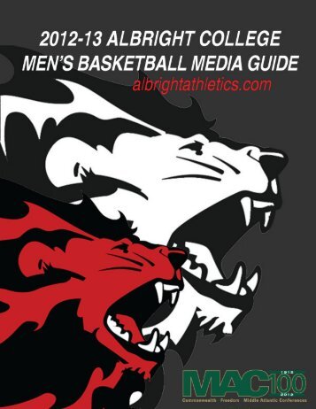 2012-13 Media Guide - Albright College Athletics