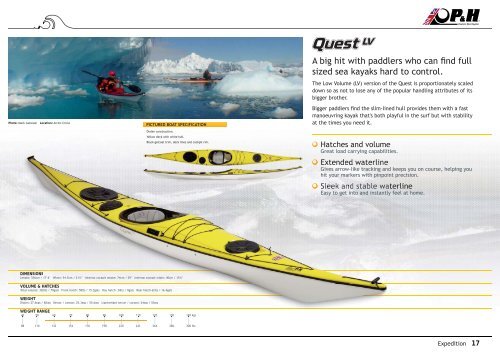 The Specialists in British Sea Kayak Design - P&H Sea Kayaks