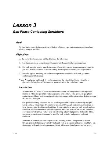 Lesson 3 Gas-Phase Contacting Scrubbers - Environmental ...