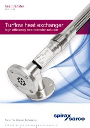 Turflow heat exchangers - Spirax Sarco
