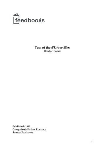 Tess of the d'Urbervilles - MVKWorld.com