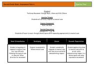 Second Grade Music Assessment Rubric