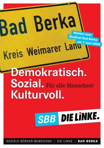 Demokratisch. Sozial. Kulturvoll. - DIE LINKE. Kreisverband Apolda ...