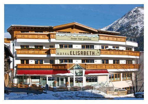 Tiroler Flair genießen - Hotel ELISABETH ***, Sölden