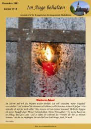 Im Auge behalten - Evangelischen Kirchengemeinden Maintal