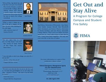 Get Out and Stay Alive - US Fire Administration - Federal Emergency ...